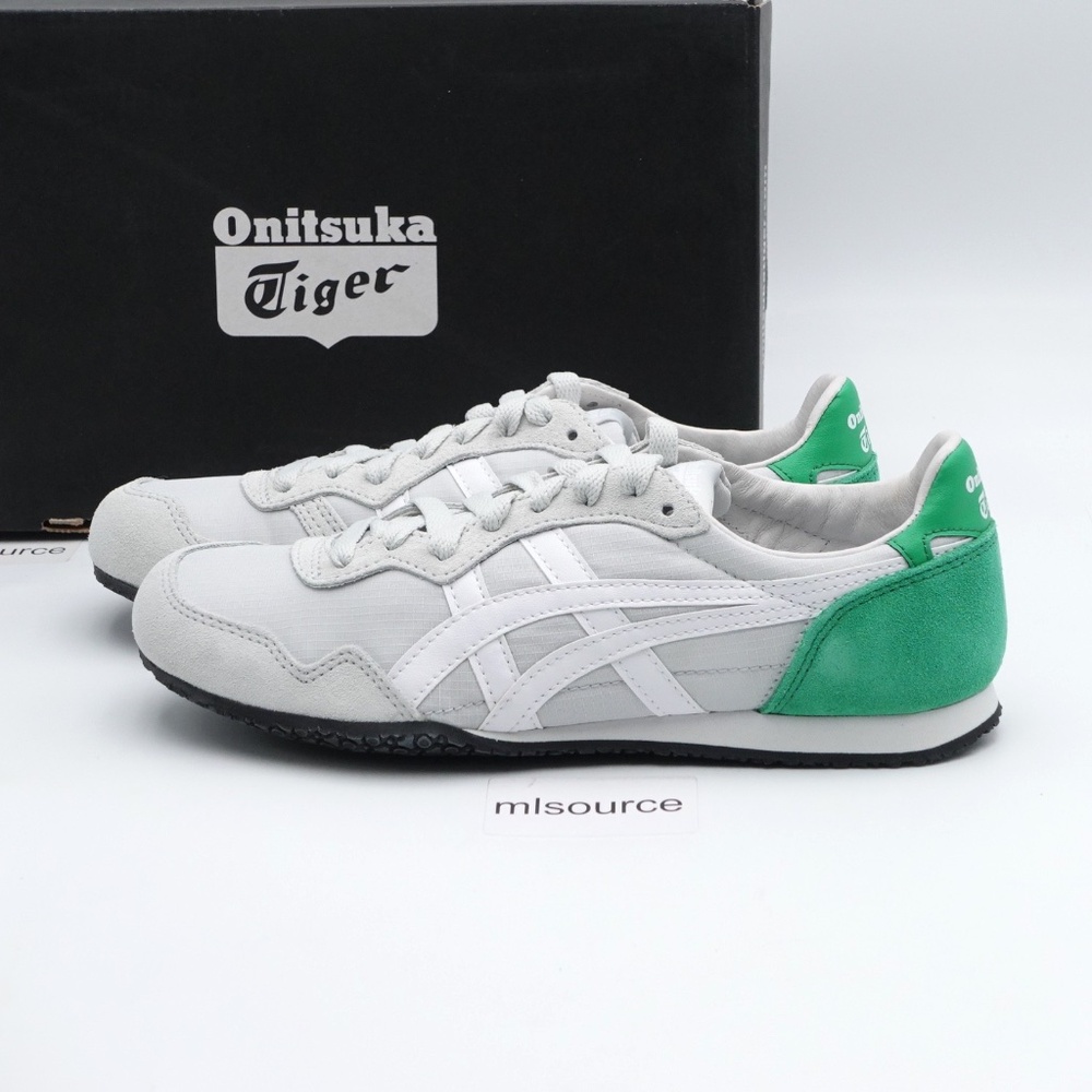 NEW Onitsuka Tiger Serrano Suede Sneakers 1183A237-021 Gray/Green